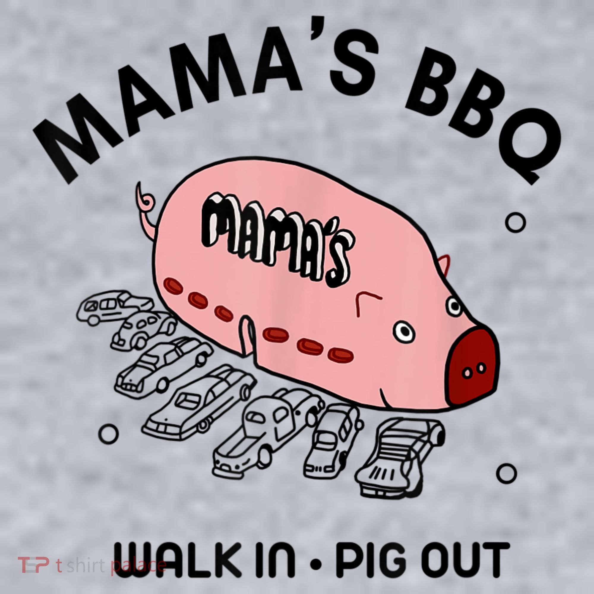 Mama's BBQ Walk In Pig Out Sunny Summer Women's Sweatshirt