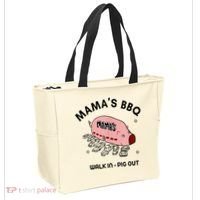 Mama's BBQ Walk In Pig Out Sunny Summer Tote Bag thumb 2