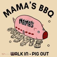 Mama's BBQ Walk In Pig Out Sunny Summer Tote Bag thumb 4