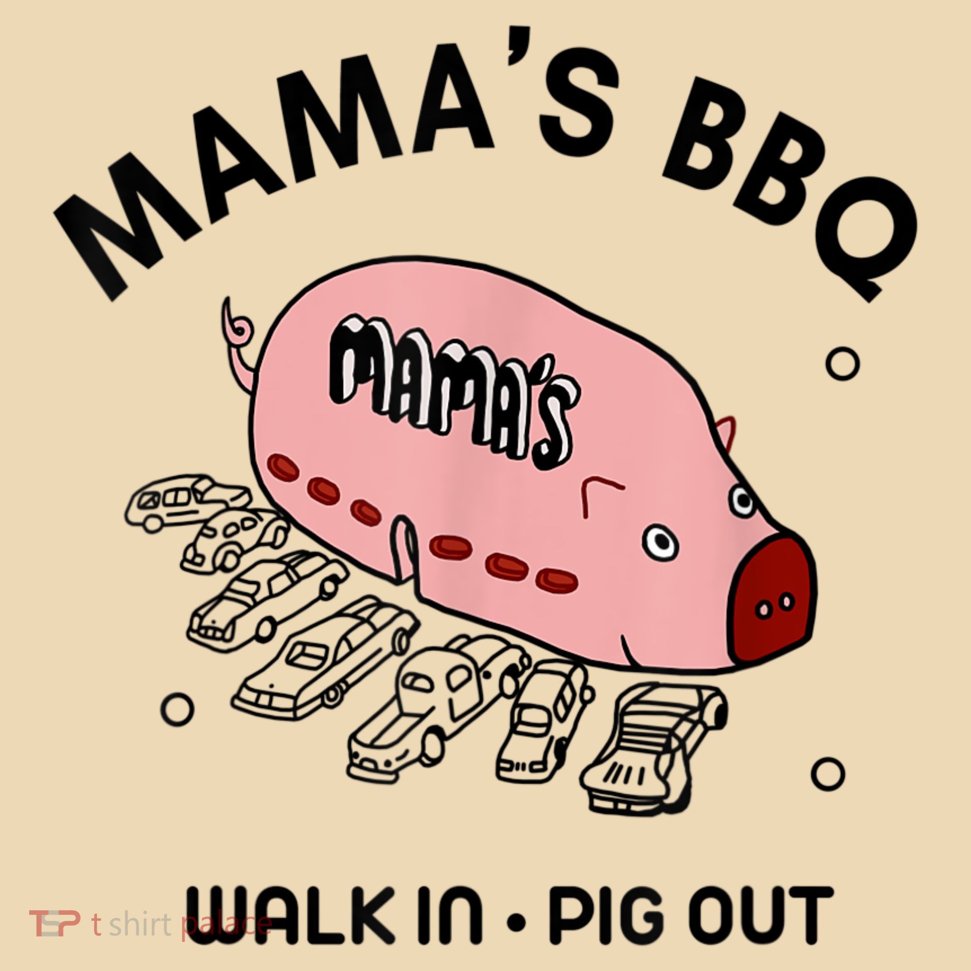 Mama's BBQ Walk In Pig Out Sunny Summer Tote Bag