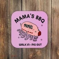 Mama's BBQ Walk In Pig Out Sunny Summer Coaster thumb 0