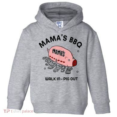 Mama's BBQ Walk In Pig Out Sunny Summer Toddler Hoodie