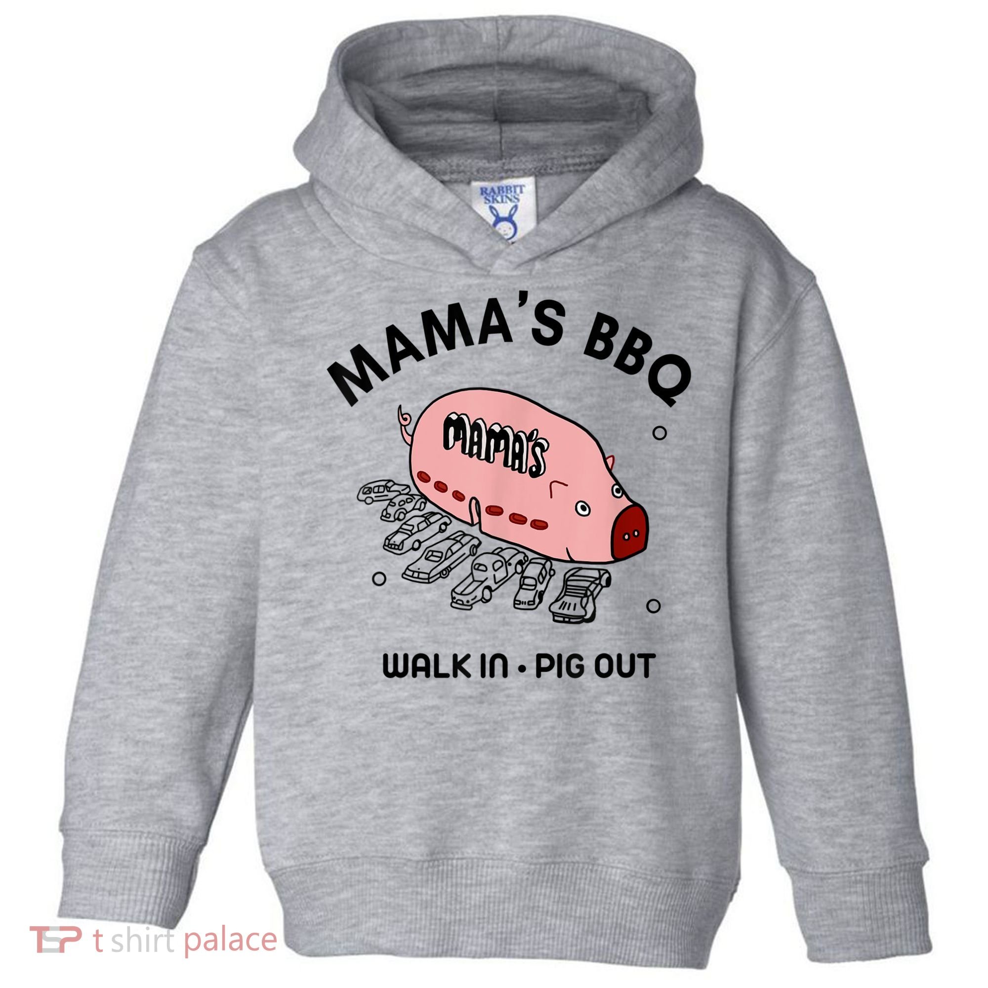 Mama's BBQ Walk In Pig Out Sunny Summer Toddler Hoodie