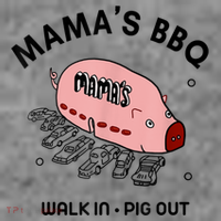 Mama's BBQ Walk In Pig Out Sunny Summer Toddler Hoodie thumb 2