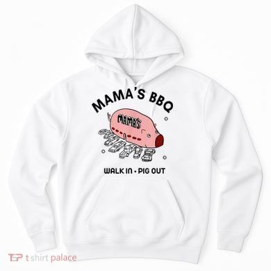 Mama's BBQ Walk In Pig Out Sunny Summer Hoodie