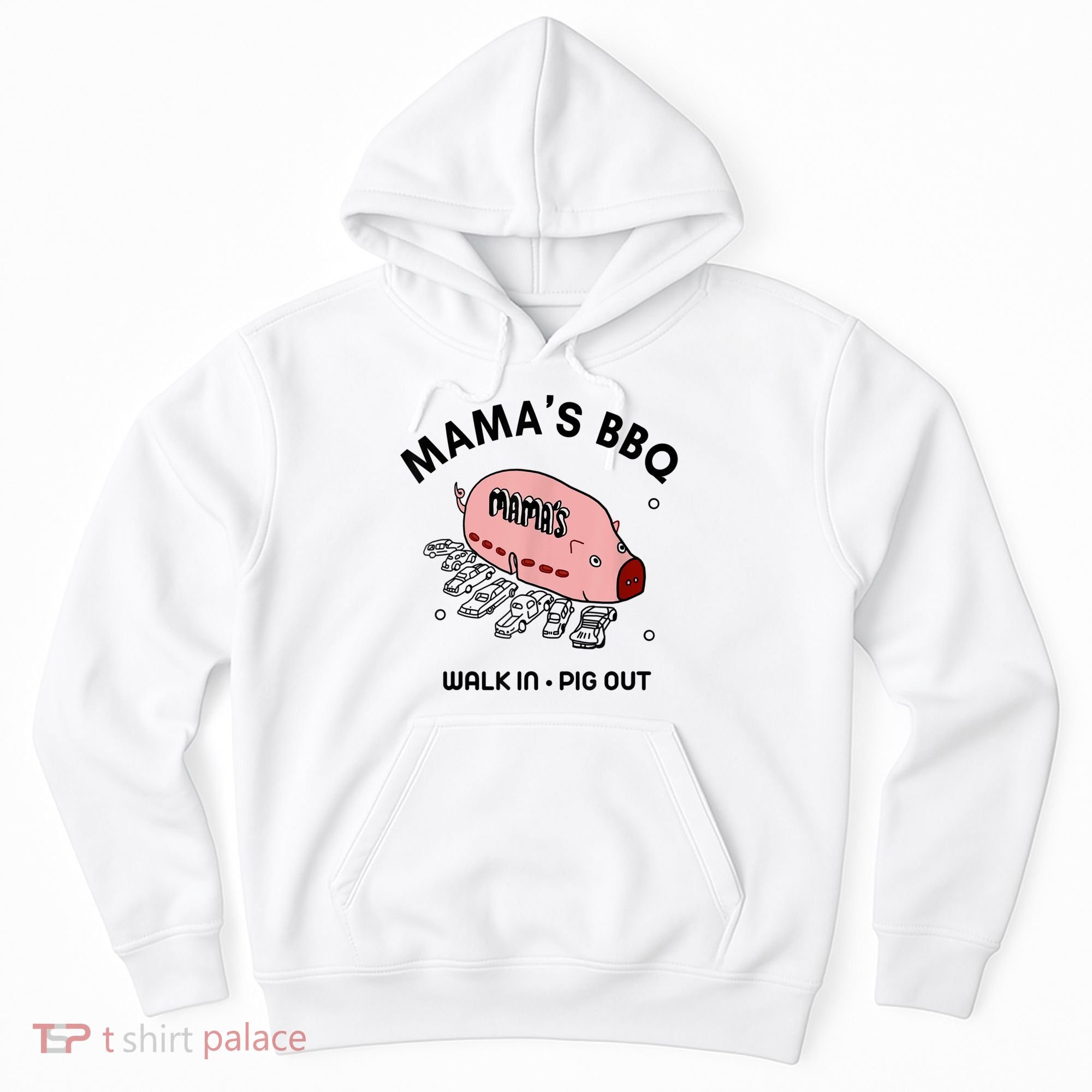 Mama's BBQ Walk In Pig Out Sunny Summer Hoodie