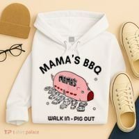 Mama's BBQ Walk In Pig Out Sunny Summer Hoodie thumb 4
