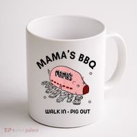 Mama's BBQ Walk In Pig Out Sunny Summer Coffee Mug thumb 1
