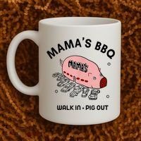 Mama's BBQ Walk In Pig Out Sunny Summer Coffee Mug thumb 2