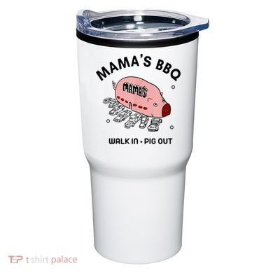 Mama's BBQ Walk In Pig Out Sunny Summer Tumbler