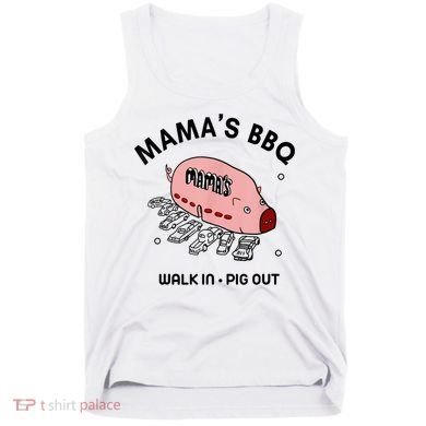 Mama's BBQ Walk In Pig Out Sunny Summer Tank Top