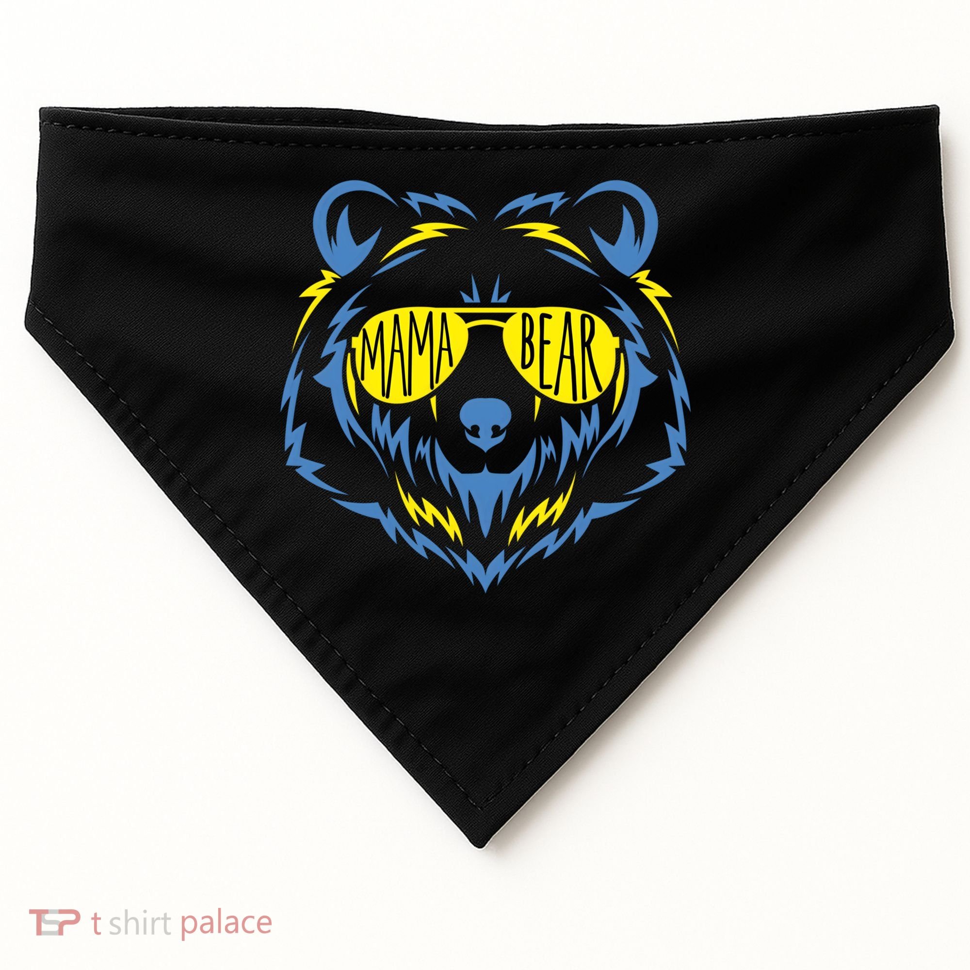 Mama Bear World Down Syndrome Awareness Day T21 Gift USA-Made Doggie Bandana
