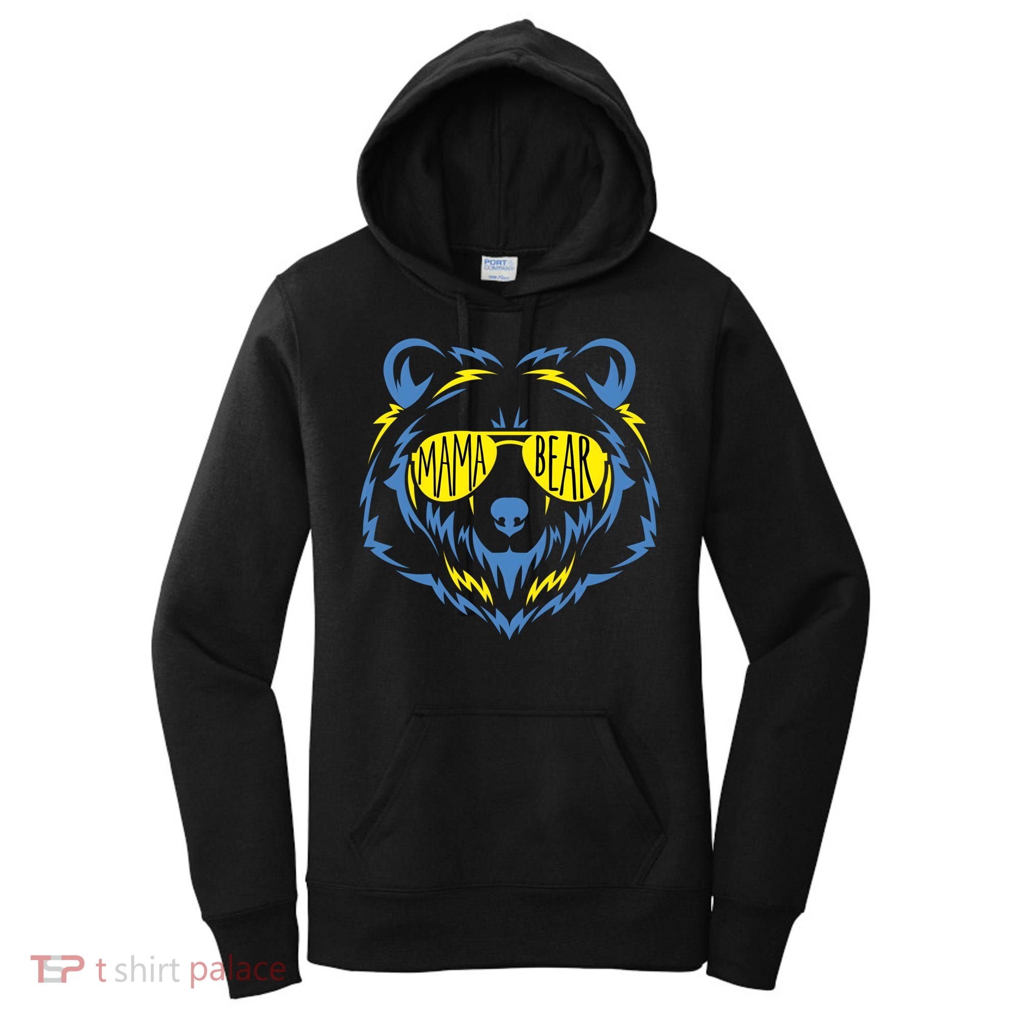 Mama Bear World Down Syndrome Awareness Day T21 Gift Women's Hoodie