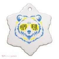 Mama Bear World Down Syndrome Awareness Day T21 Gift Ceramic Ornament thumb 0