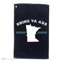 Minnesota Bring Ya Ass Golf Towel thumb 0
