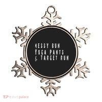 Messy Bun Yoga Pants Target Run Funny Novelty Busy Mom Gift Ornament thumb 0