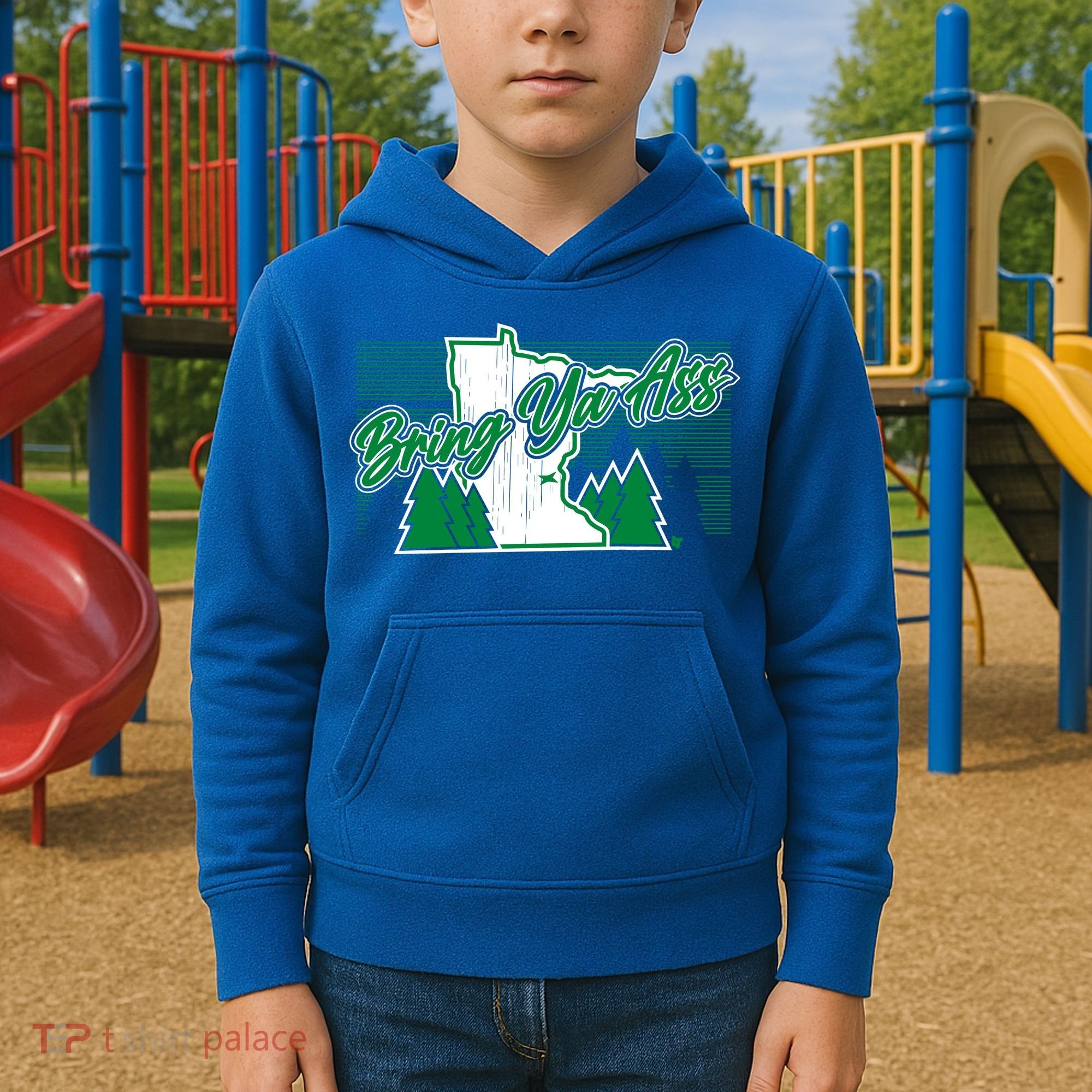 Minnesota Bring Ya Ass Kids Hoodie