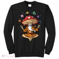 Mushroom Buddha Zen Yoga Meditation Psychedelic Hippie Fungi Sweatshirt thumb 0