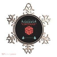 Merry Critmas 20 Sided Dice RPG Christmas Holiday Board Game Ornament thumb 0