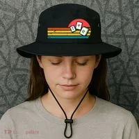 Mahjong Chinese 80s Bucket Hat thumb 3