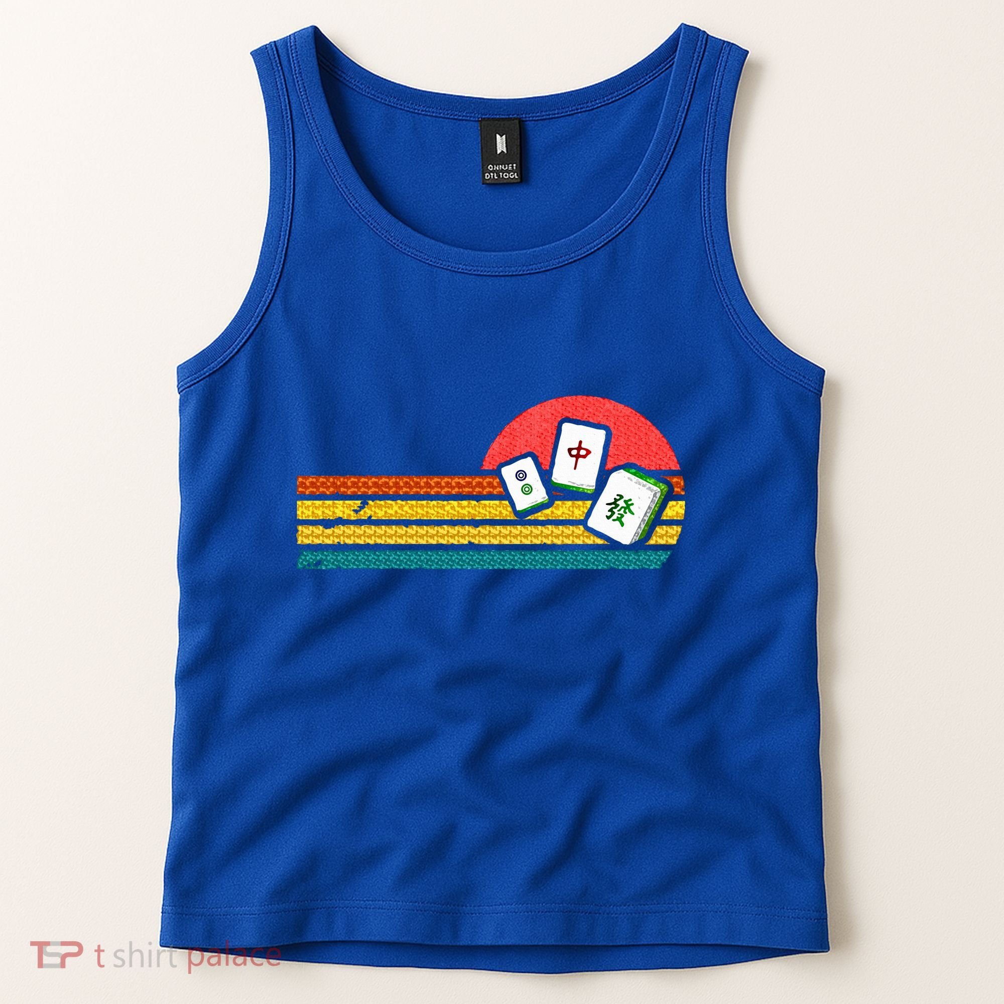 Mahjong Chinese 80s Tank Top