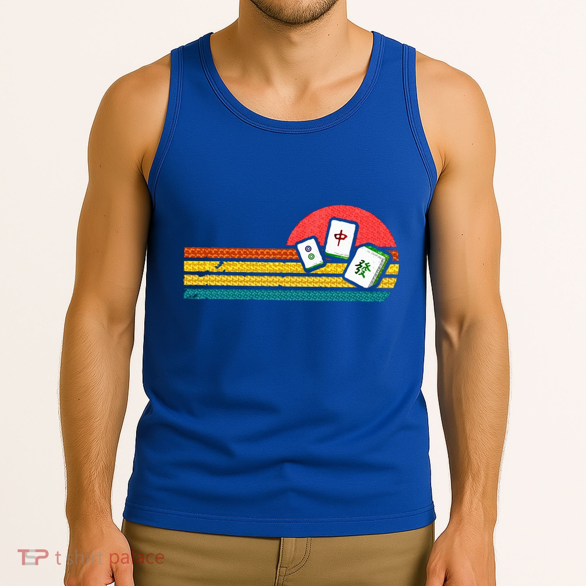 Mahjong Chinese 80s Tank Top