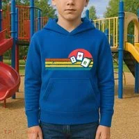 Mahjong Chinese 80s Kids Hoodie thumb 2