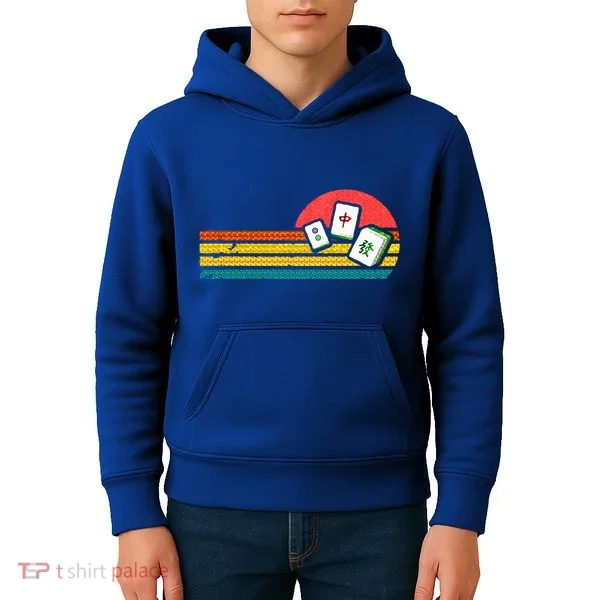Mahjong Chinese 80s Kids Hoodie