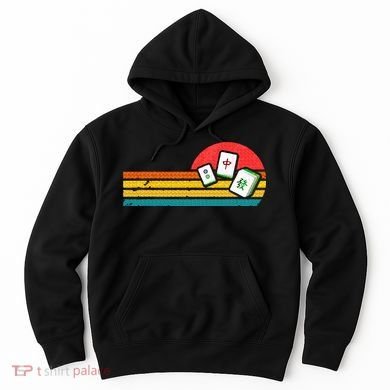 Mahjong Chinese 80s Retro Mah Jongg Hoodie