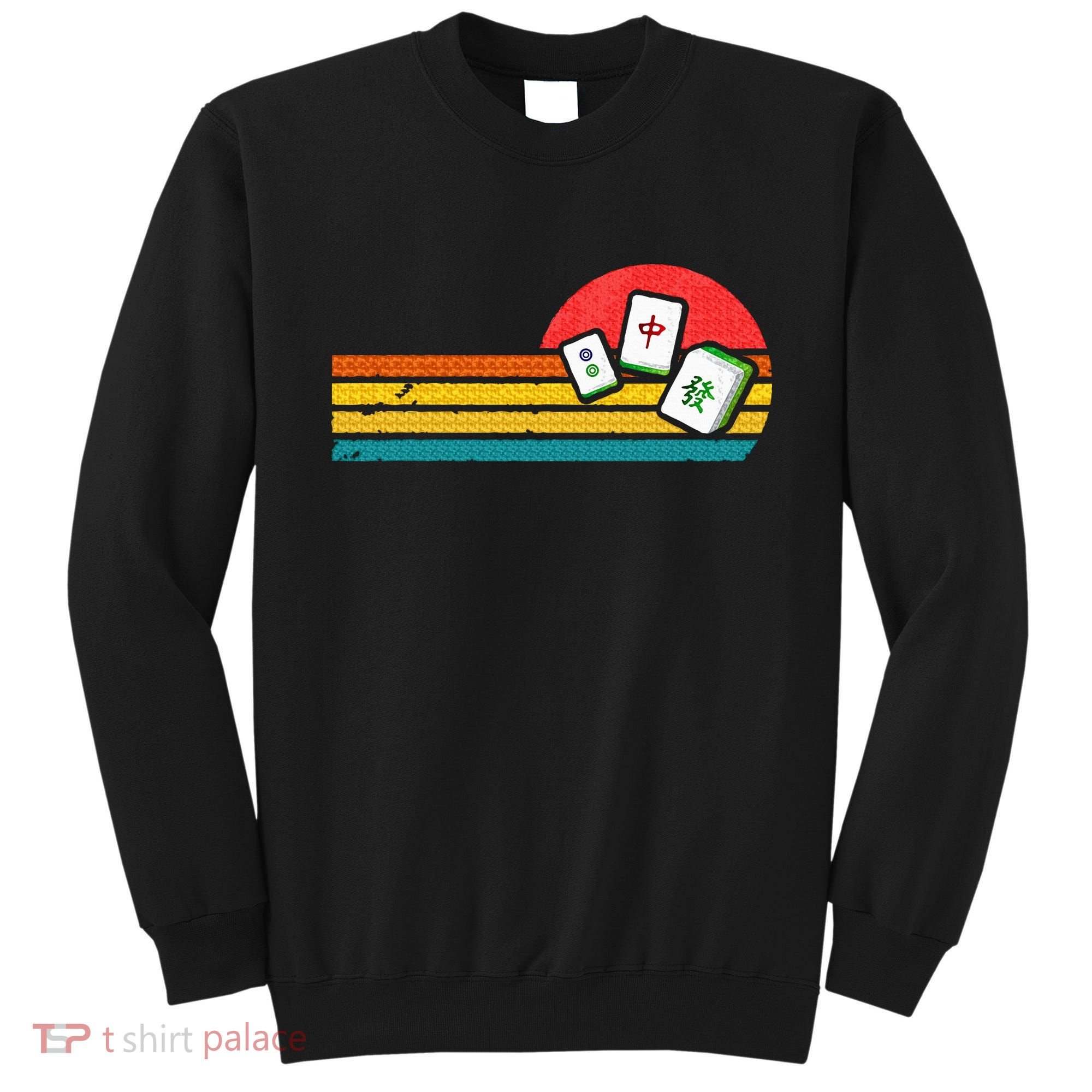 Mahjong Chinese 80s Retro Mah Jongg Sweatshirt
