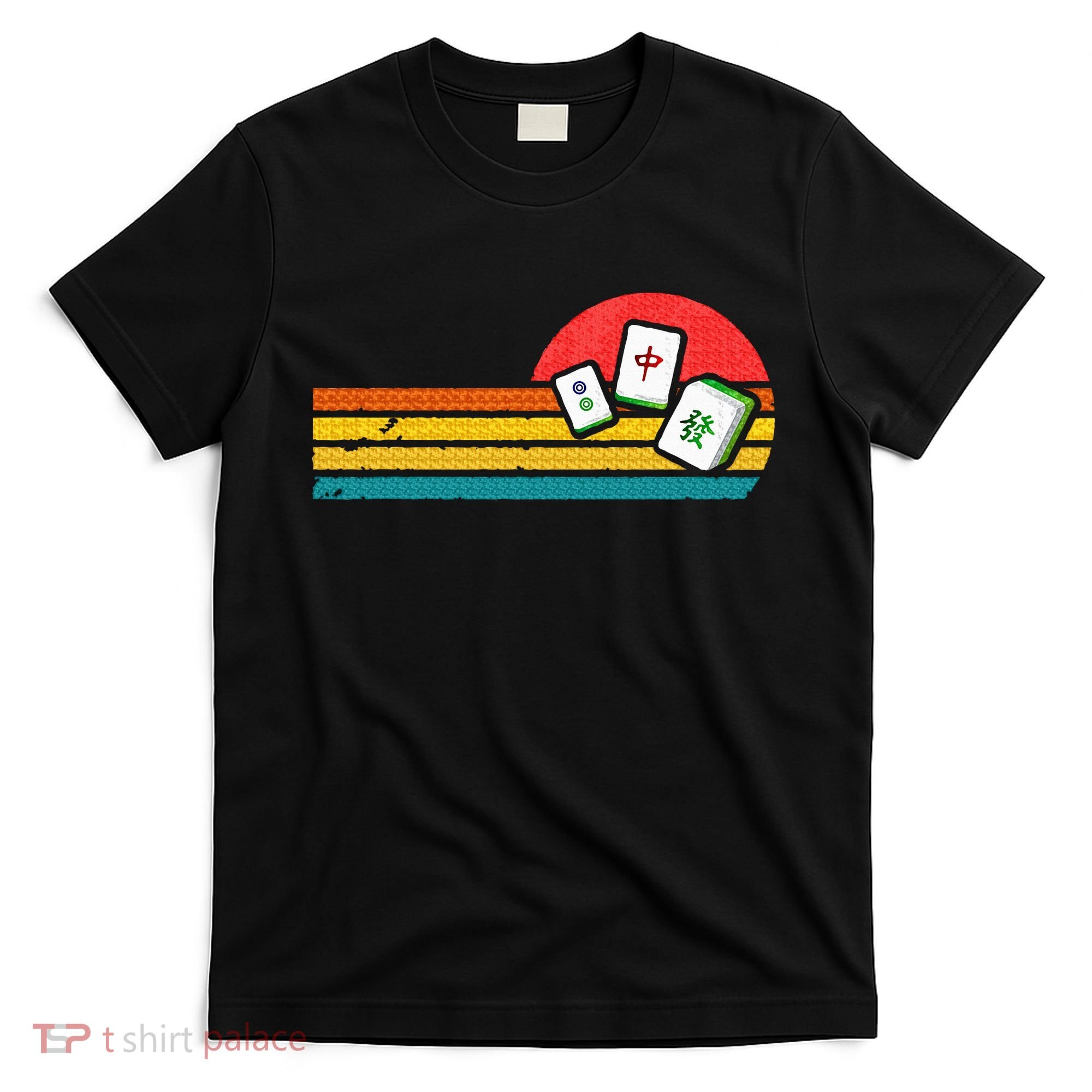 Mahjong Chinese 80s Retro Mah Jongg T-Shirt