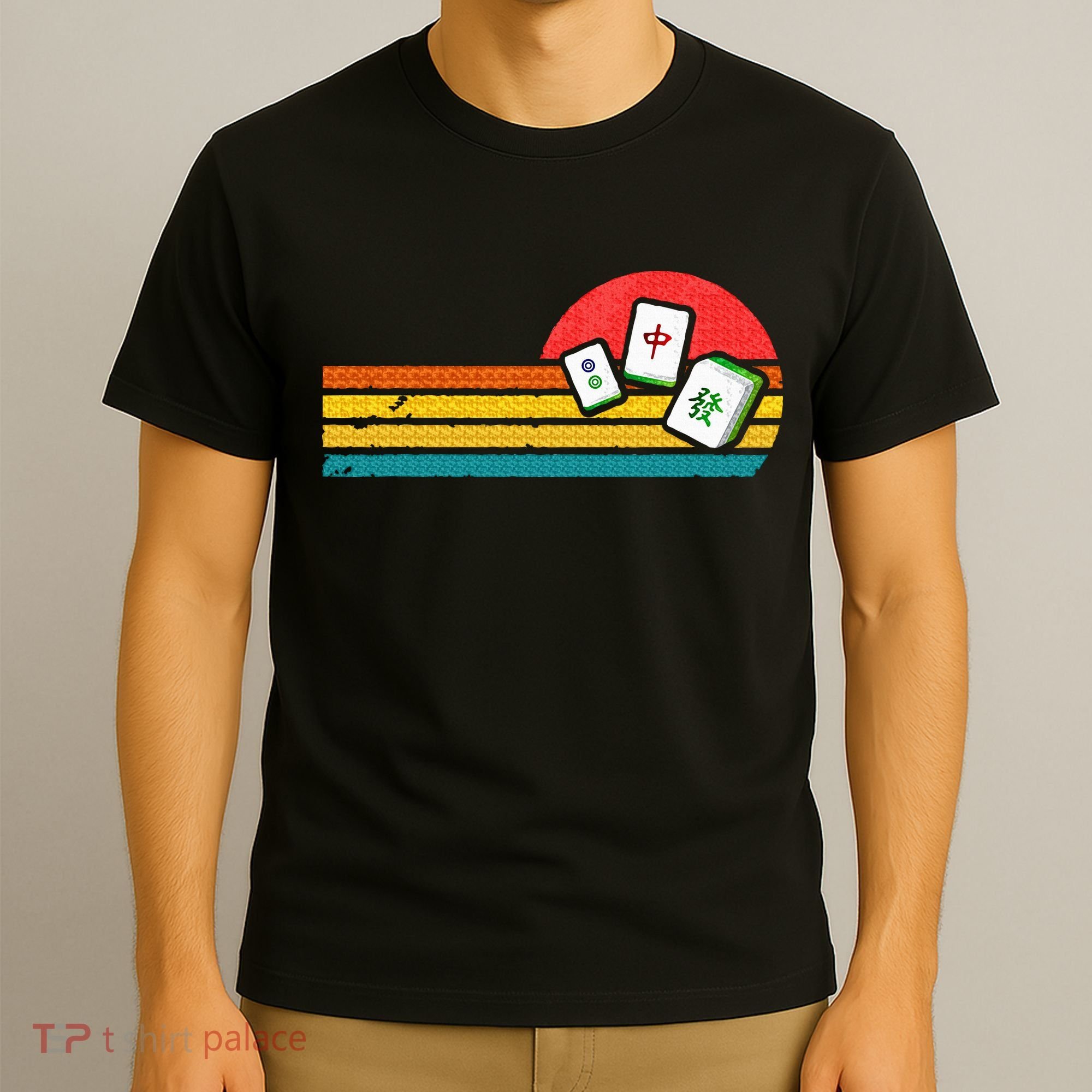 Mahjong Chinese 80s Retro Mah Jongg T-Shirt