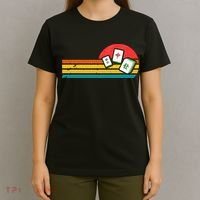 Mahjong Chinese 80s Retro Mah Jongg T-Shirt thumb 4