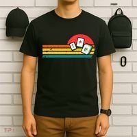 Mahjong Chinese 80s Retro Mah Jongg T-Shirt thumb 6