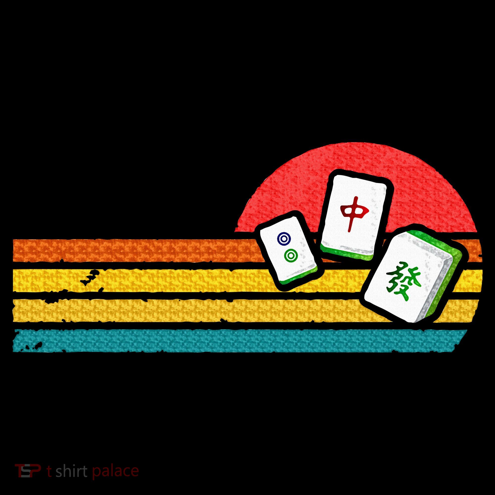 Mahjong Chinese 80s Retro Mah Jongg T-Shirt