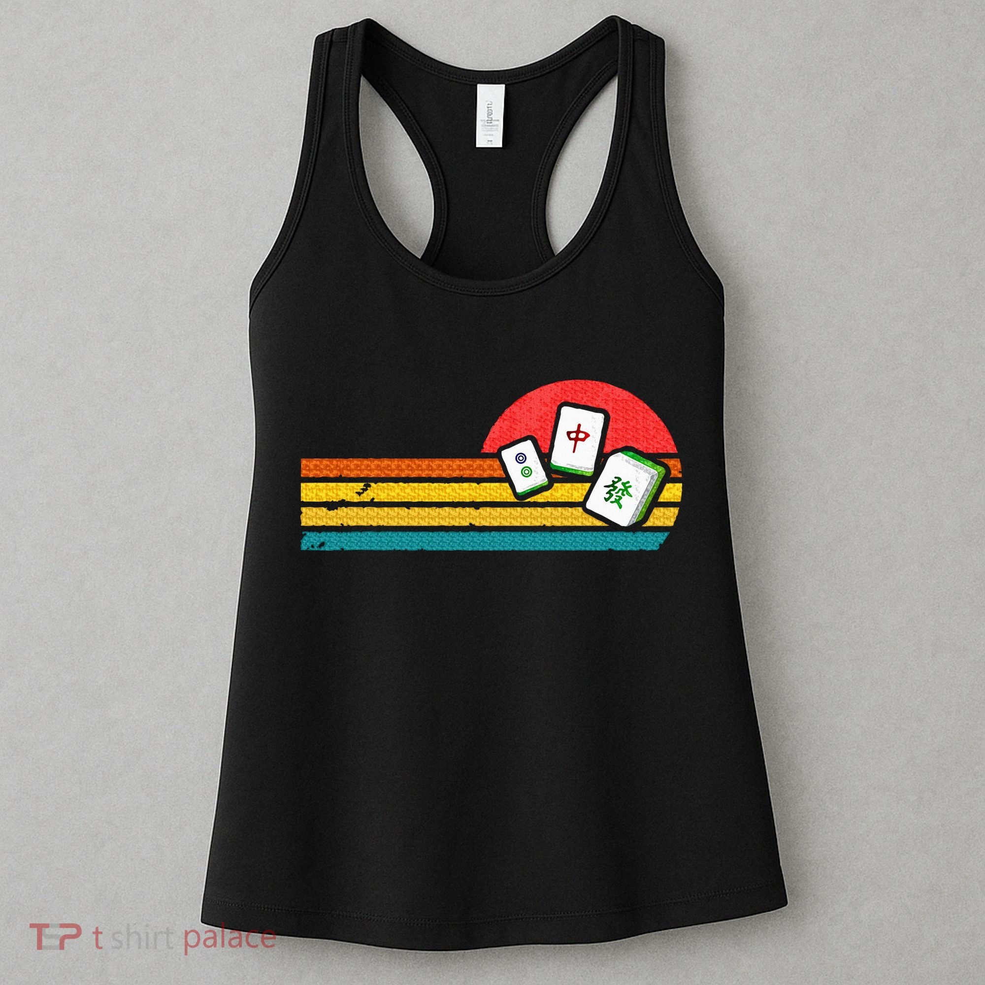 Mahjong Chinese 80s Retro Mah Jongg Women's Tank Top