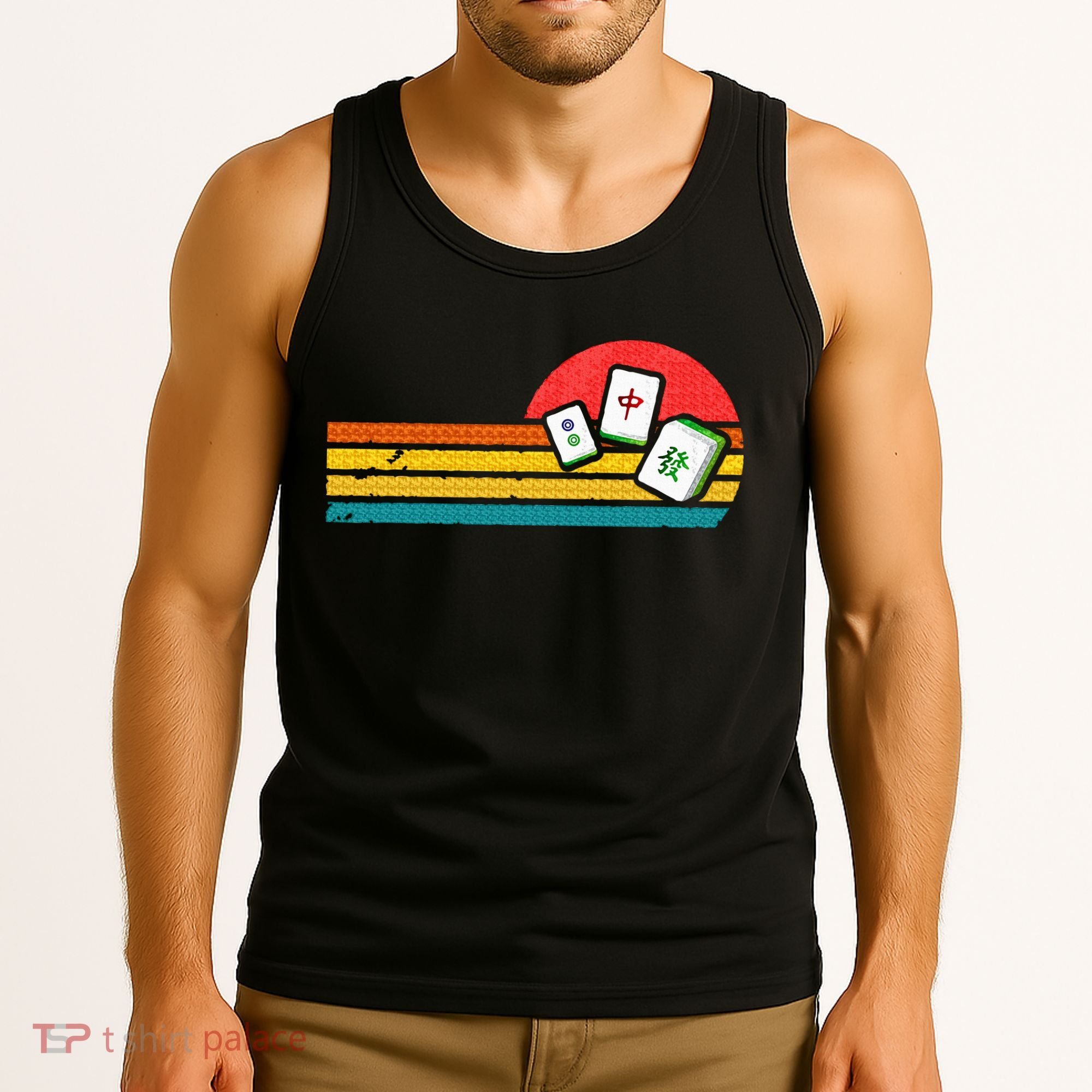 Mahjong Chinese 80s Retro Mah Jongg Tank Top