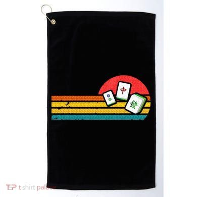 Mahjong Chinese 80s Retro Mah Jongg Golf Towel