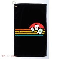Mahjong Chinese 80s Retro Mah Jongg Golf Towel thumb 0