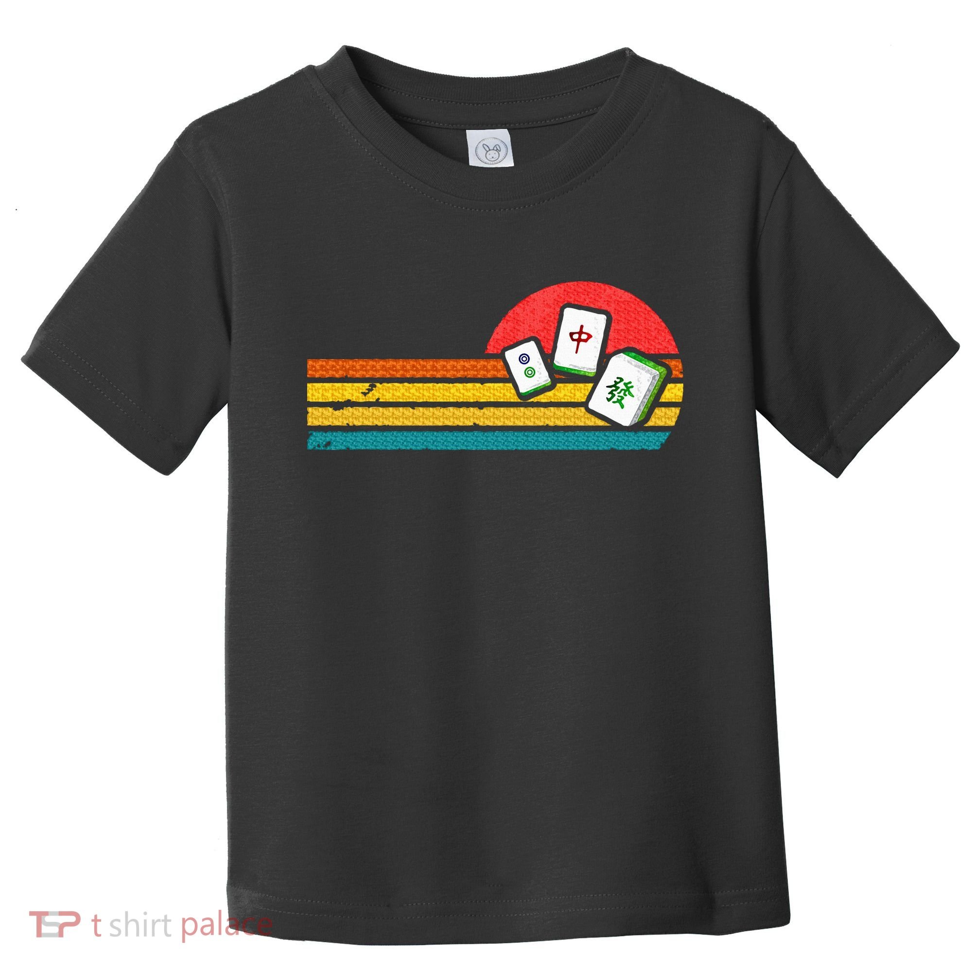 Mahjong Chinese 80s Retro Mah Jongg Toddler T-Shirt