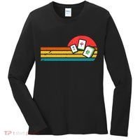 Mahjong Chinese 80s Retro Mah Jongg Women's Long Sleeve Shirt thumb 0