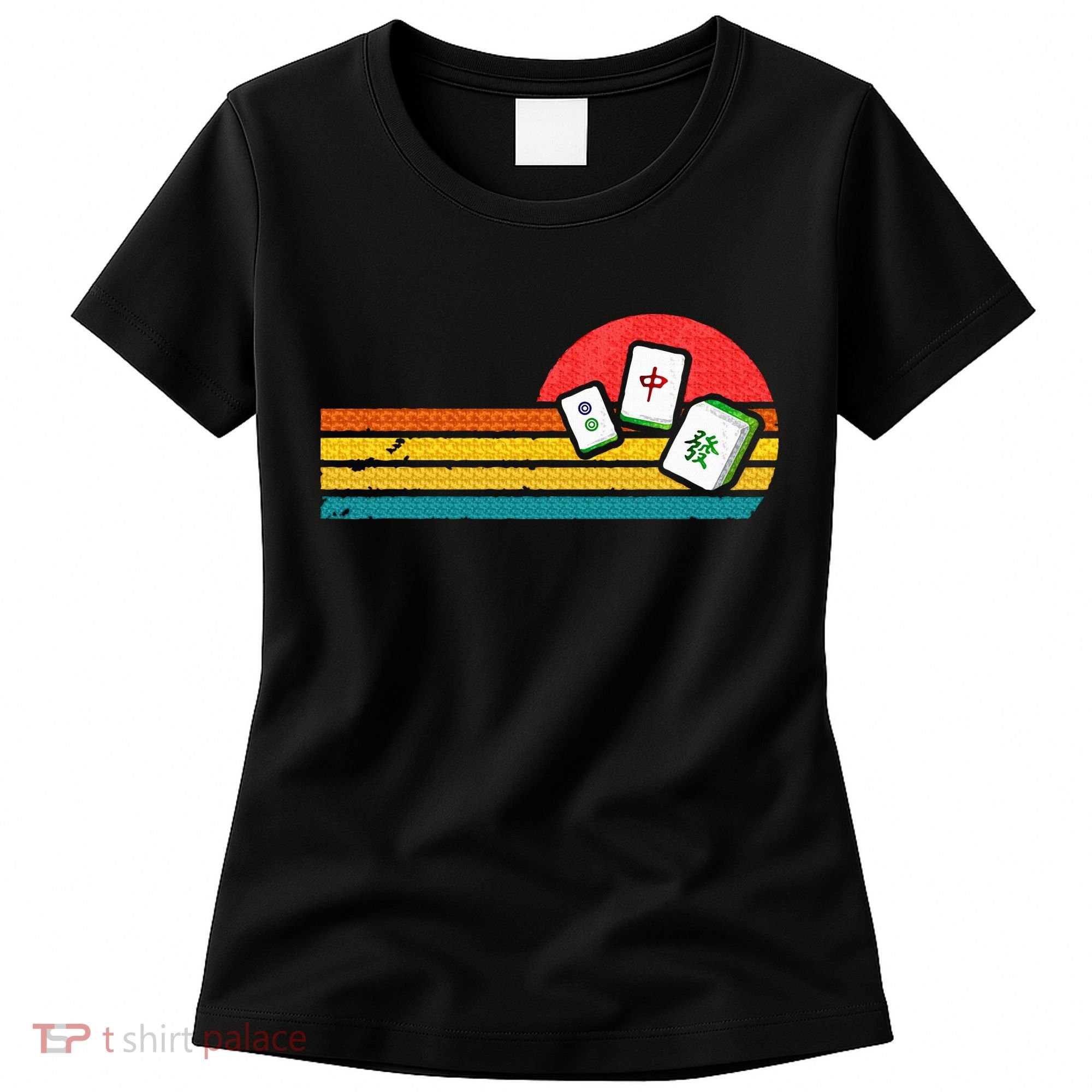 Mahjong Chinese 80s Retro Mah Jongg Women's T-Shirt