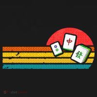 Mahjong Chinese 80s Retro Mah Jongg Kids Sweatshirt thumb 2