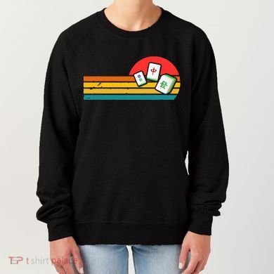 Mahjong Chinese 80s Retro Mah Jongg Women's Sweatshirt