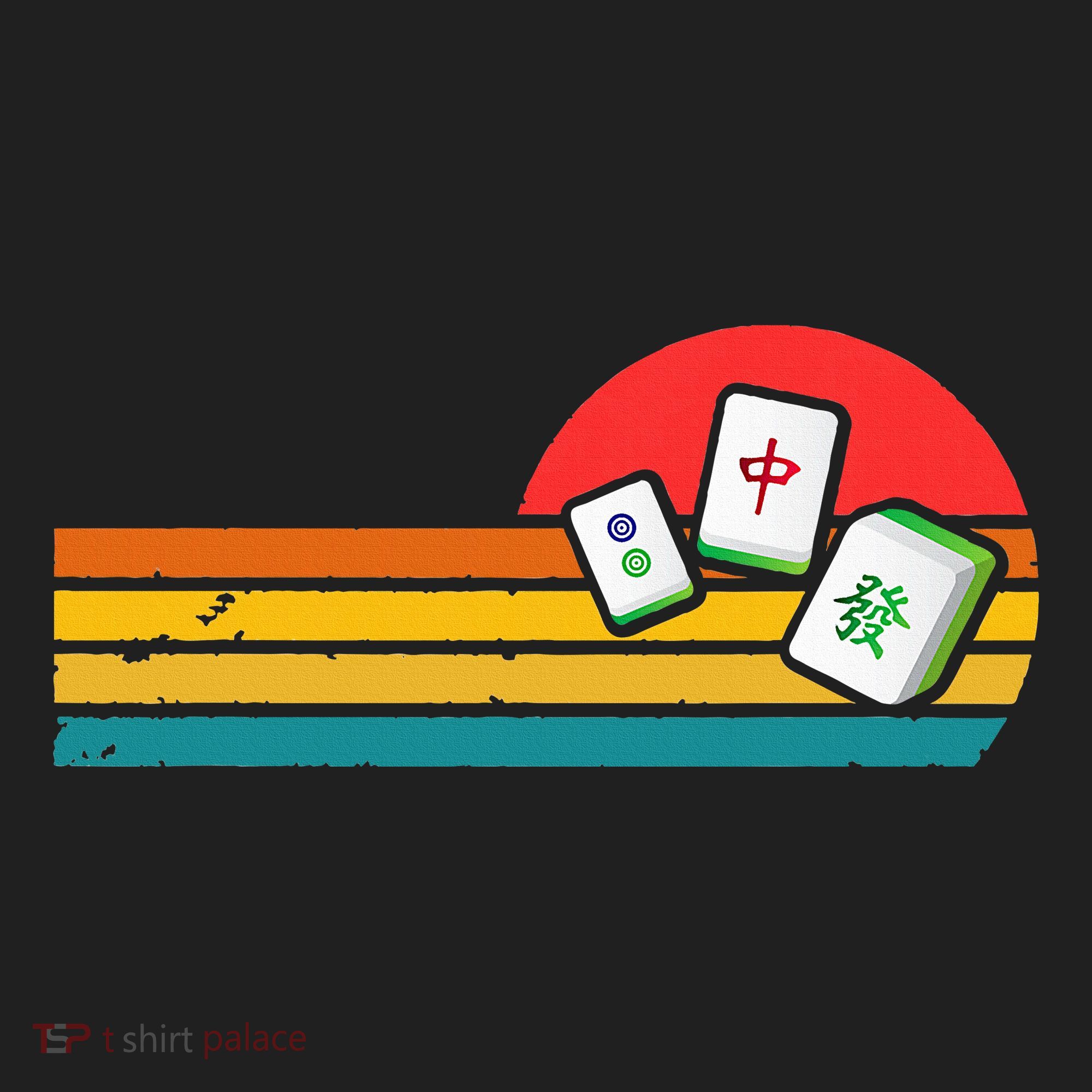 Mahjong Chinese 80s Retro Mah Jongg Women's Sweatshirt