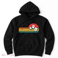 Mahjong Chinese 80s Retro Mah Jongg Hoodie thumb 0