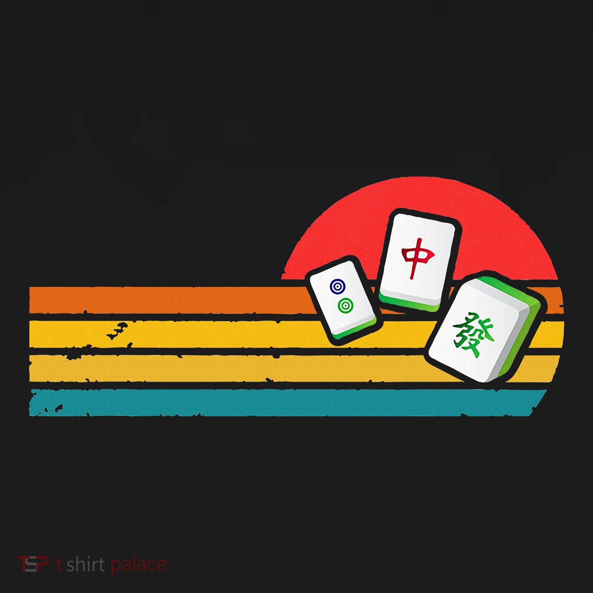 Mahjong Chinese 80s Retro Mah Jongg Hoodie