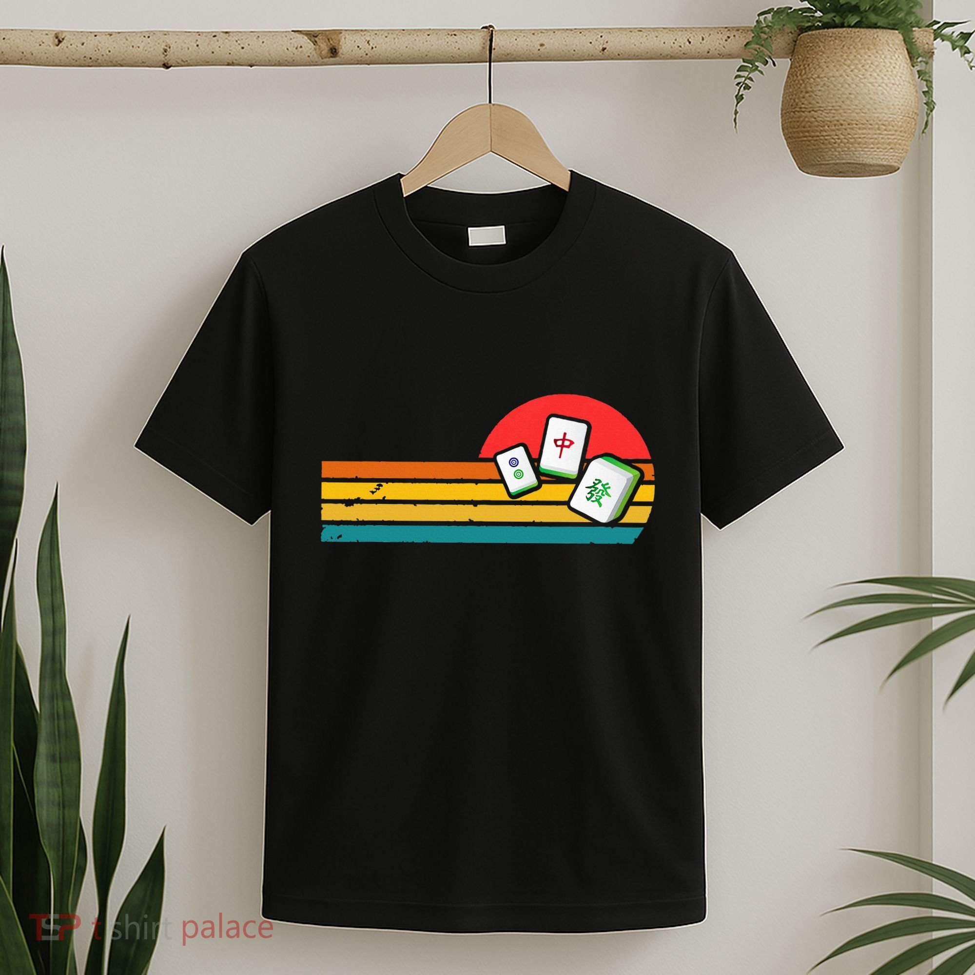 Mahjong Chinese 80s Retro Mah Jongg T-Shirt