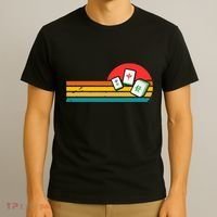 Mahjong Chinese 80s Retro Mah Jongg T-Shirt thumb 3