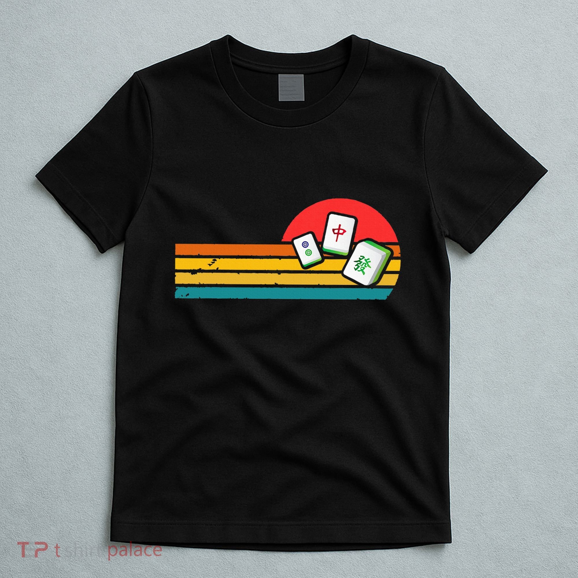 Mahjong Chinese 80s Retro Mah Jongg T-Shirt